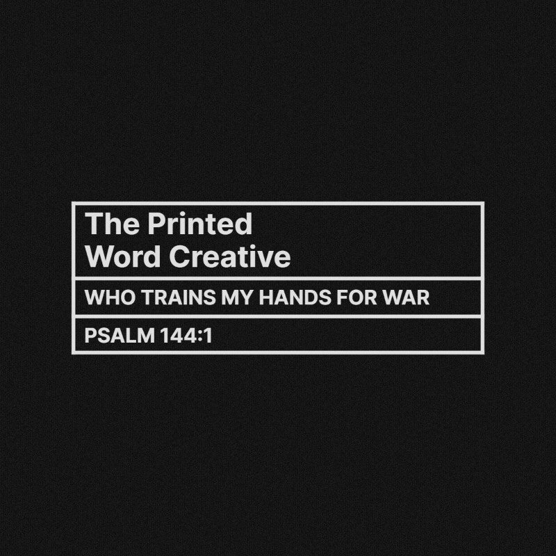 Printed verse tag inside the collar