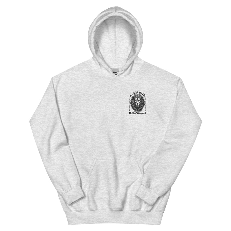 Do Not Weep garment, front view with the pocket print
