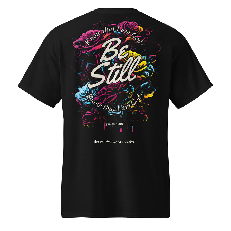 Be Still garment, back