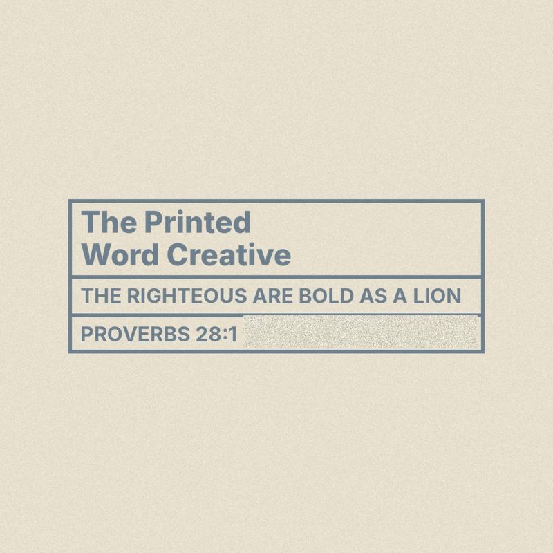 Printed verse tag inside the collar