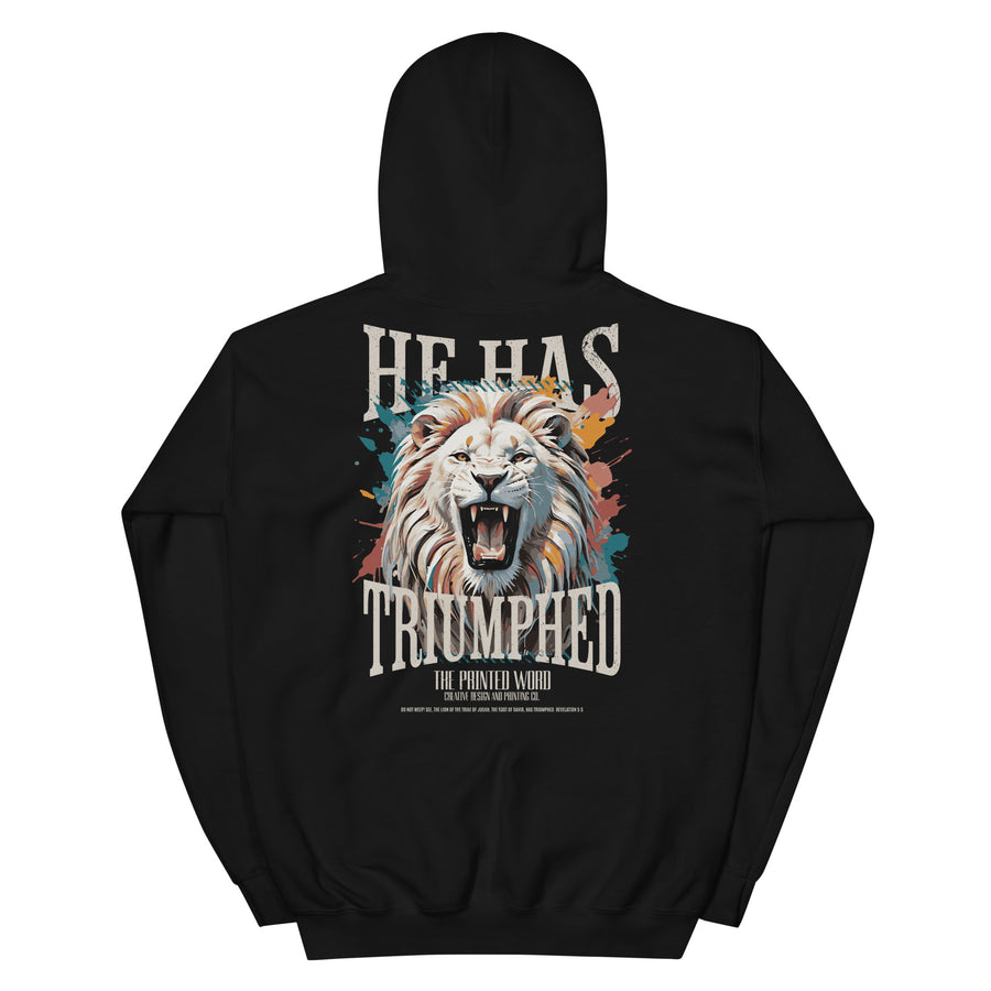He Has Triumphed garment, back
